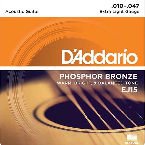 D'Addario EJ15磷青銅民謠弦 (10-47)【DAddario】 
