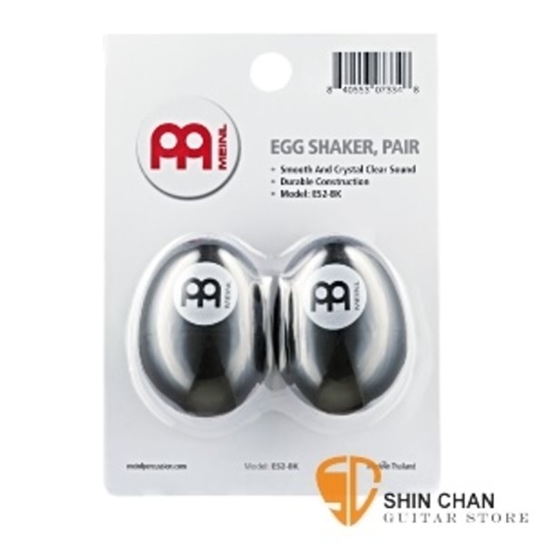 德國品牌Meinl塑膠蛋沙鈴Egg Shakers（ES2-BK）一組/ 2顆黑色 