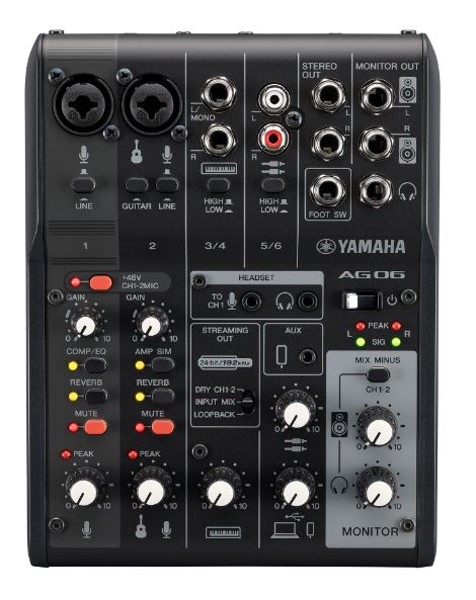 YAMAHA AG06 MK2 6軌 混音器/USB錄音介面 共兩色【AG06MK2】 