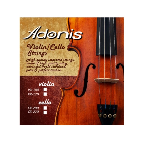 Adonis VX-100 4/4小提琴套弦 【共四條弦/VX100】 