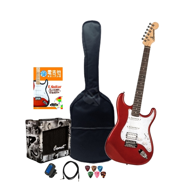 Bensons ST3 電吉他+10瓦音箱+吉他教材+調音器+全配備套餐【ST-3】 