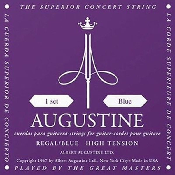Augustine（紫藍）高張力古典弦【古典弦專賣店/古典吉他弦/尼龍弦】Regal Blue/Extra High 