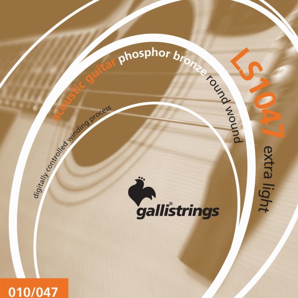 Galli LS1047 鏻青銅民謠吉他弦（10-47）【Galli品牌/木吉他弦專賣店/義大利製】 