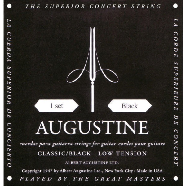 Augustine 低張力古典吉他弦 黑色 Classic/Black Low Tension AUGUSTINE 低張力 古典吉他弦 黑色 Classic Black Low Tension