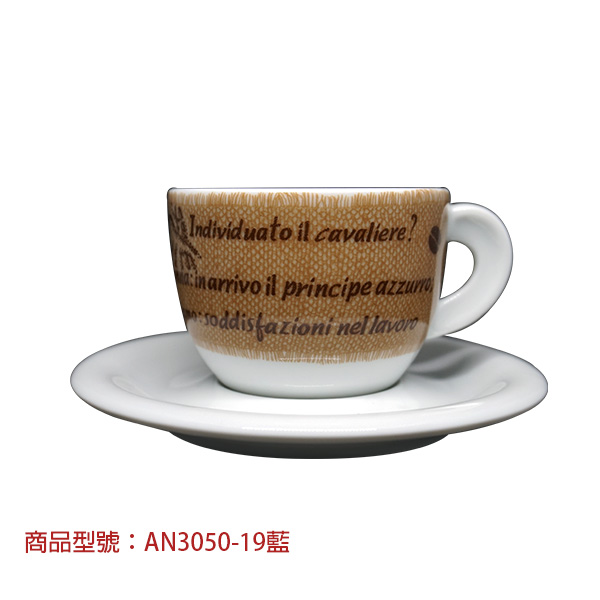 【d'ANCAP】咖啡預言卡布杯組(2杯2盤) d’ANCAP,ANCAP,咖啡杯,瓷杯,義大利咖啡杯,濃縮杯,卡布杯,拿鐵杯,咖啡器具,義大利製造,老爸咖啡,咖啡,lebarcoffee,coffee