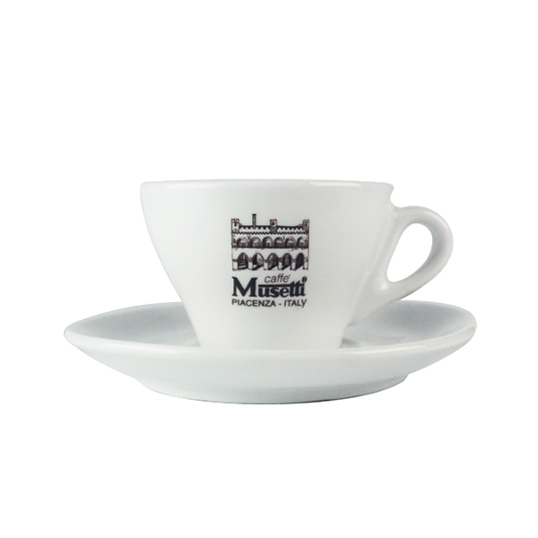 【Musetti】 Logo卡布杯組 (絕版品) 卡布杯,Musetti,義大利咖啡,義式咖啡,咖啡杯,老爸咖啡,咖啡,lebarcoffee,coffee