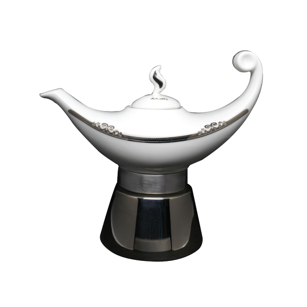 【d'ANCAP】阿拉丁神燈壺(白金) d’ANCAP,ANCAP,義大利咖啡,義式咖啡,摩卡壺,咖啡壺,濃縮咖啡,老爸咖啡,咖啡,lebarcoffee,coffee