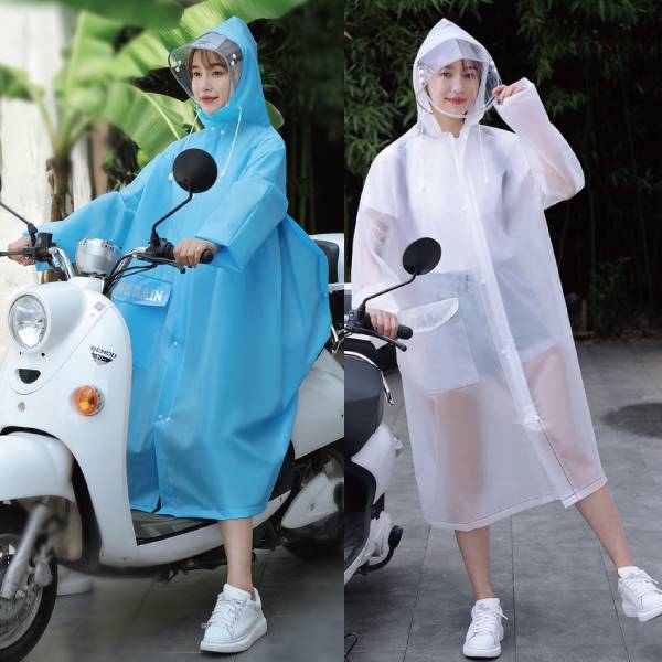 LoveRain-反光條連身雨衣 (附口袋設計) 一件式雨衣 雨天 防風防水 加厚雨衣 機車雨衣 反光雨衣 透明 時尚雨衣 