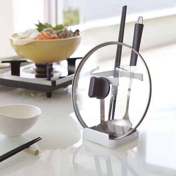 廚具iPad架(可放食譜、鍋蓋、湯勺、砧板) 鐵藝置物架 廚房 多功能 日式廚具 收納架 