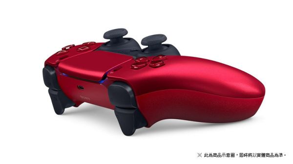 台灣代理貨 全新 SONY 原廠 PS5 DualSense 無線控制器(火山紅), 憑發票自送原廠保固一年 