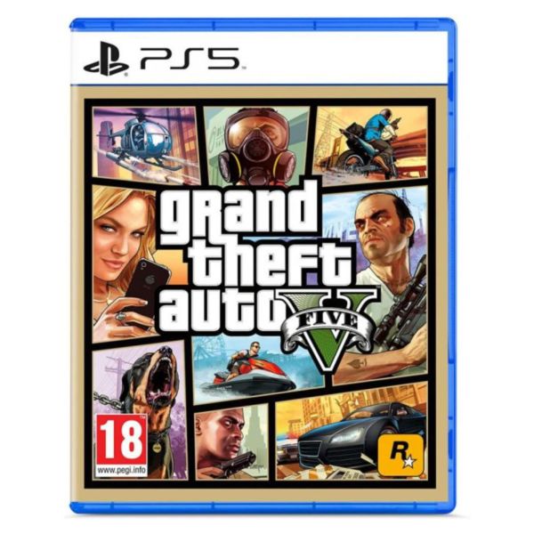 活動價 全新 PS5 原版遊戲片, GTA5 俠盜獵車手 5 中英文合版 