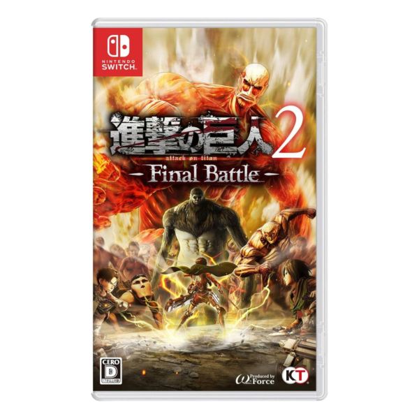 全新 Switch 原版遊戲卡帶, 進擊的巨人 2 -Final Battle- 日文包裝中文版 