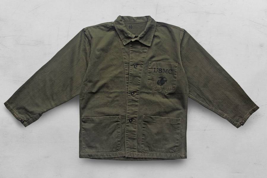 Houston -USMC HBT JACKET/Olive Houston ,P41,,jacket