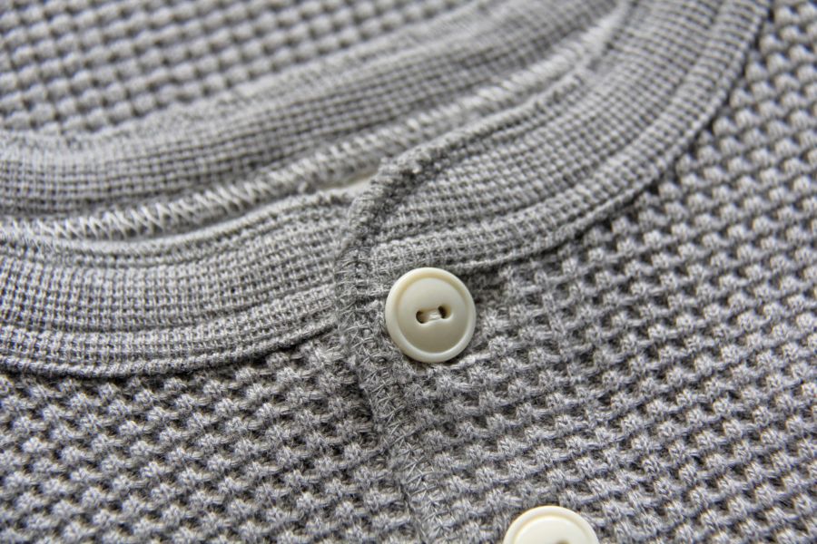 Barns Outfitters-Waffle Henley/Gray Barns Outfitters,Waffle,亨利領,華夫格
