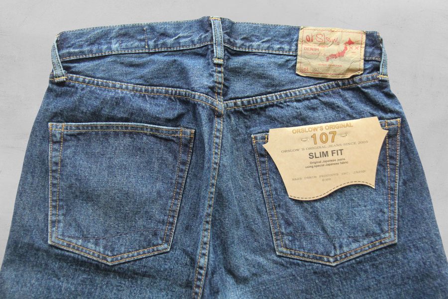 orSlow - IVY FIT JEANS 107/2 YEAR WASH orSlow, orSlow 107,小直筒,鉚釘舊化,水洗,丹寧,隱藏後袋花,牛仔,日本製,台南,選物店,老派