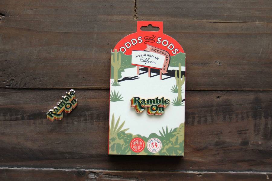 Odds&Sods Pin- RAMBLE ON Odds&Sods,別針,美國加州