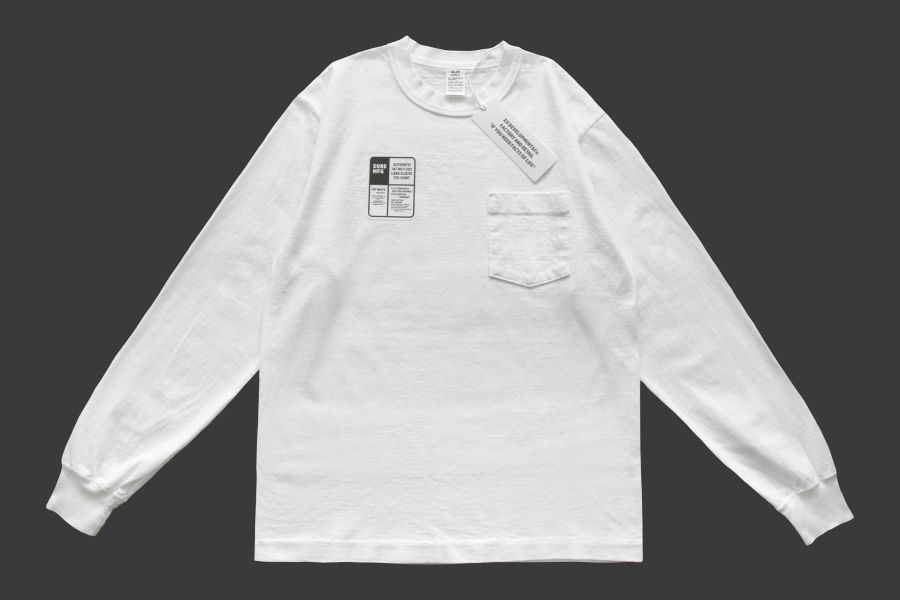 SURE'S LONG SLEEVE T-SHIRT (OFF WHITE) XX DEVELOPMENT,Made in Japan,古屋獨立服裝廠,
Pigment Dye 染色,薄長袖T恤,8oz