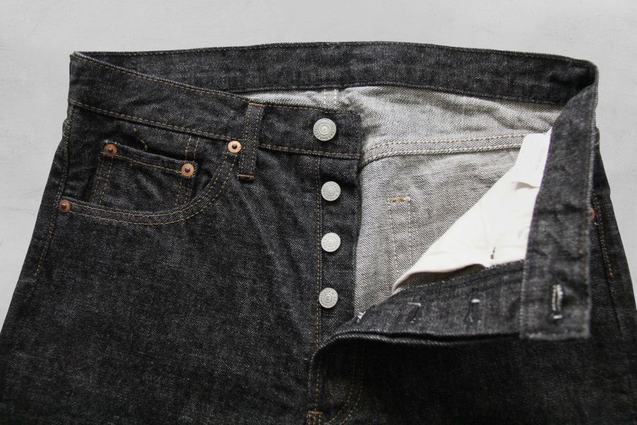 NOCOMPLY JEANS/ "Modified" Black Jeans NC80MOD-80 黑色牛仔褲,XX DEVELOPMENT,One Wash,13.5 oz ,Selvedge Denim,日本製,布邊丹寧,舊化處理,排扣,鎖鏈車縫,名古屋獨立服裝廠,
