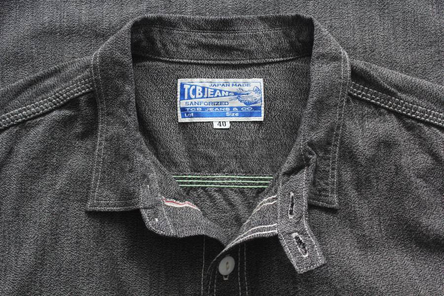 TCB-Cat Light Shirt Jeans,shirts,復古,男生襯衫,工作襯衫,TCB,日本製,貓眼扣,1930'S,三角補強