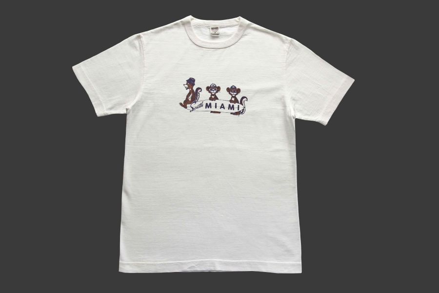 Barns Outfitters - Printed Tee/ MIAMI(白) 