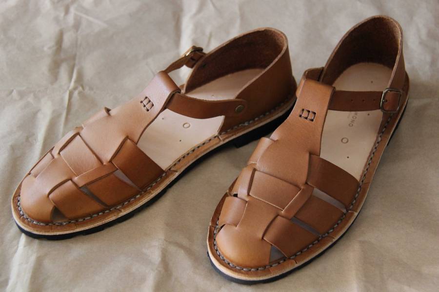 Steve Mono - Artisanal Sandals/Tobacco Steve Mono,西班牙手工皮革涼鞋,handmade