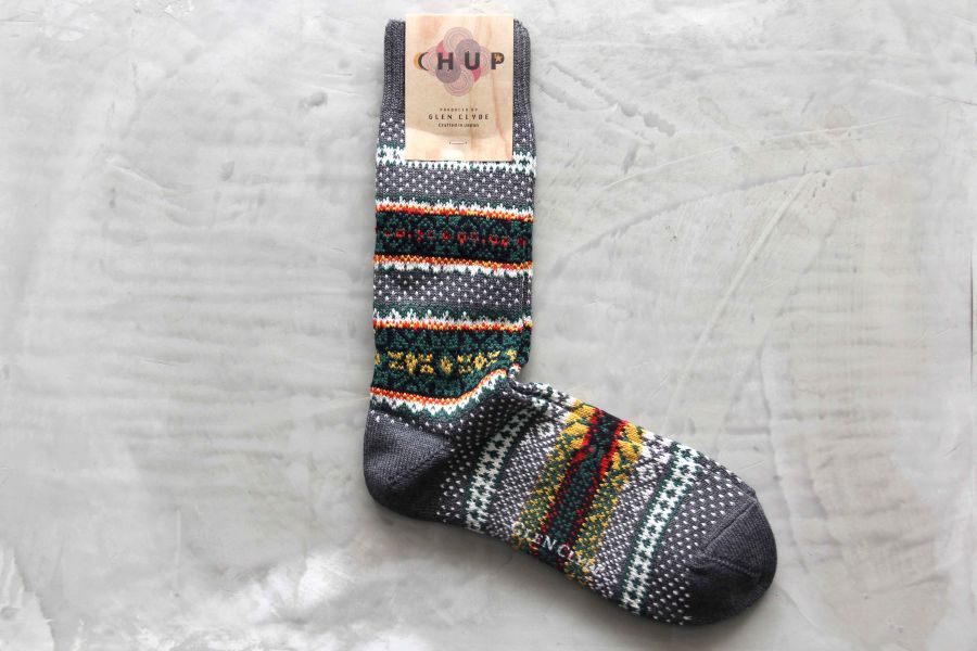 CHUP SOCKS - 長襪 MY FAVORITE VILLAGE 日本製,職人,手工,民族風,印第安圖騰,登山,outdoor,HYGGE