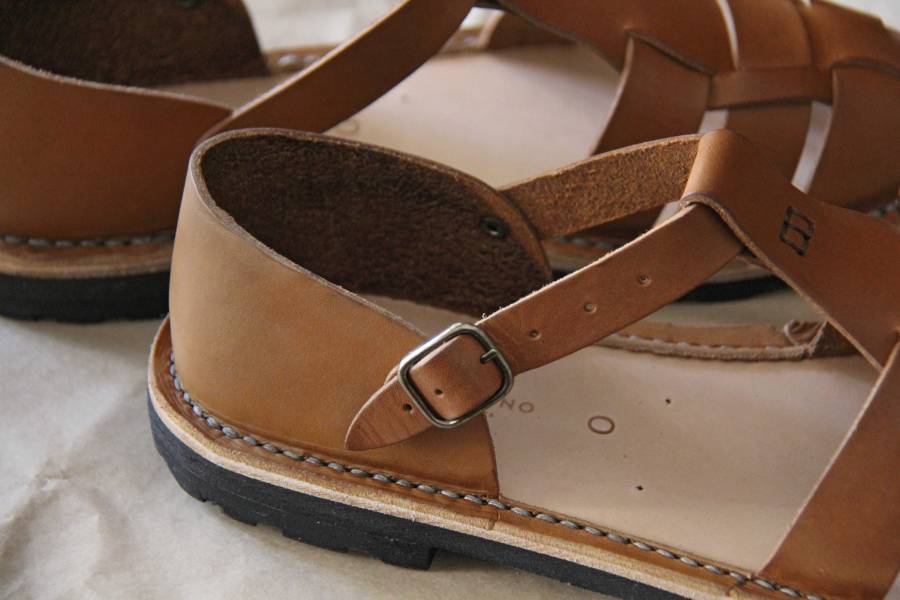 Steve Mono - Artisanal Sandals/Tobacco Steve Mono,西班牙手工皮革涼鞋,handmade