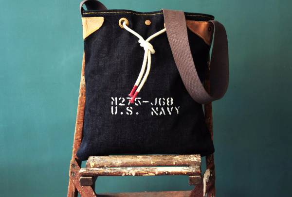 The W & Anchor Bros. Military Navy bag Faith,丹寧 denim,台南 男裝 選物店,老派 mr old