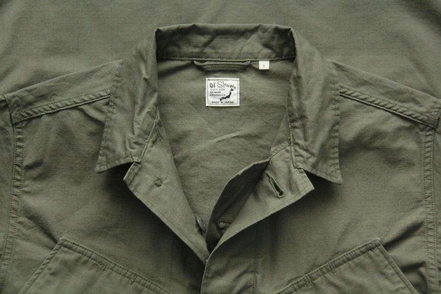 orSlow - US Army Tropical Jacket orslow,軍裝,軍外套,越戰 美軍 夾克,抗撕裂面料,日本製,台南,選物店,老派人生