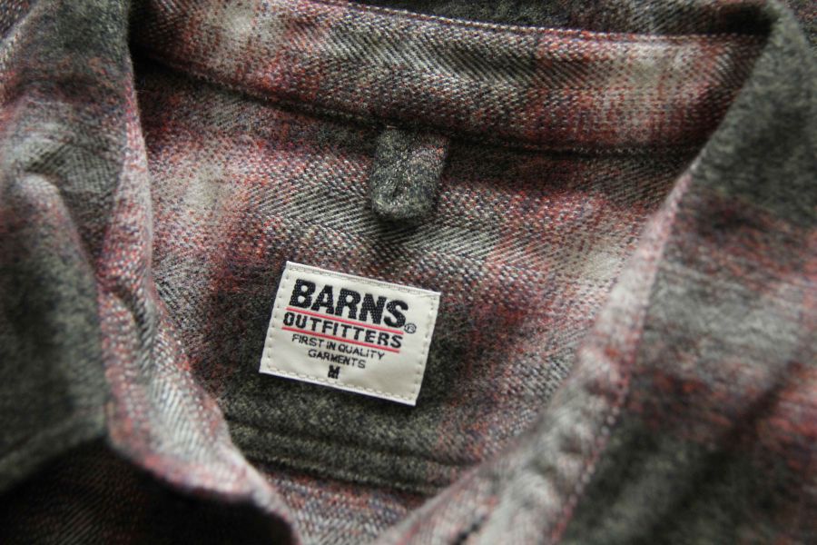 Barns Outfitters-Light Nel Check Shirt(Red) Barns Outfitters,法蘭絨 襯衫,格紋 襯衫,Shuttle Notes,美式 工作 襯衫,男 秋冬 襯衫 推薦,男 格紋,