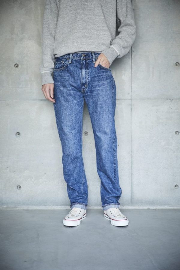 orSlow - IVY FIT JEANS 107/2 YEAR WASH orSlow, orSlow 107,小直筒,鉚釘舊化,水洗,丹寧,隱藏後袋花,牛仔,日本製,台南,選物店,老派