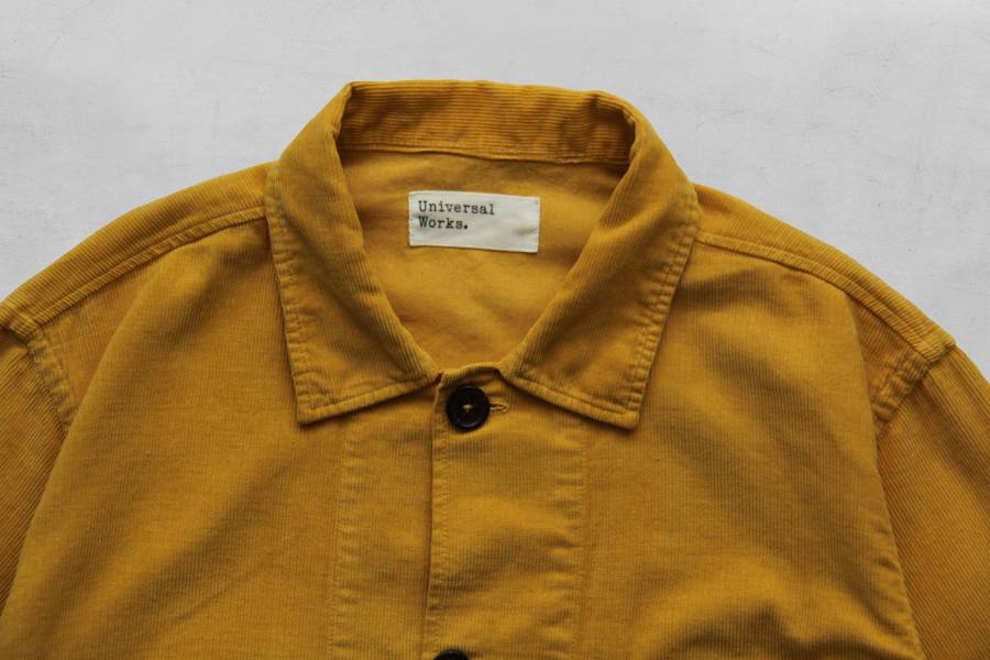 Universal Works - Bakers Overshirt (Mustard) 復古,英國品牌,英格蘭,燈芯絨,Universal Works,秋冬穿搭,工作襯衫