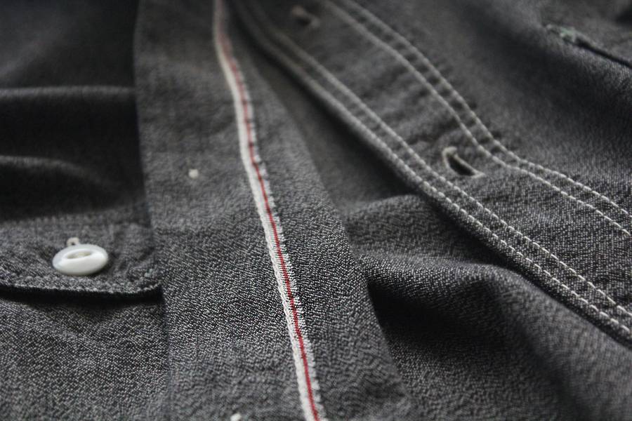 TCB-Cat Light Shirt Jeans,shirts,復古,男生襯衫,工作襯衫,TCB,日本製,貓眼扣,1930'S,三角補強