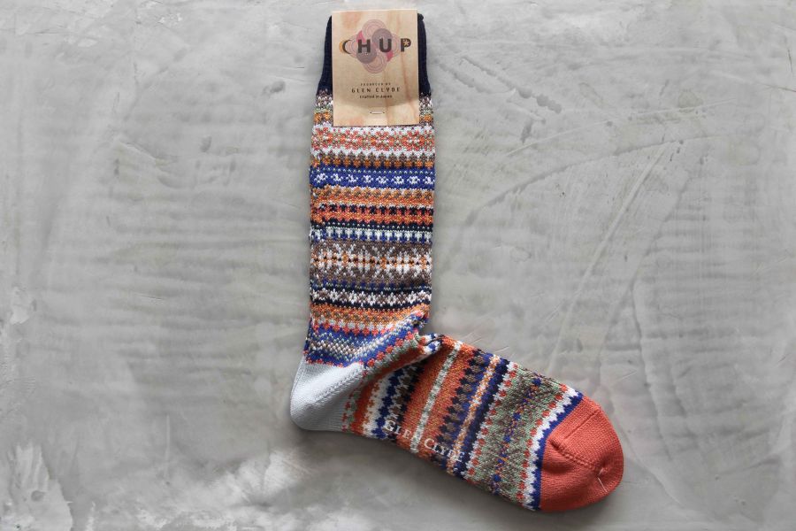 CHUP SOCKS - 長襪 CANDLE NIGHT 日本製,職人,手工,民族風,印第安圖騰,登山,outdoor,HYGGE