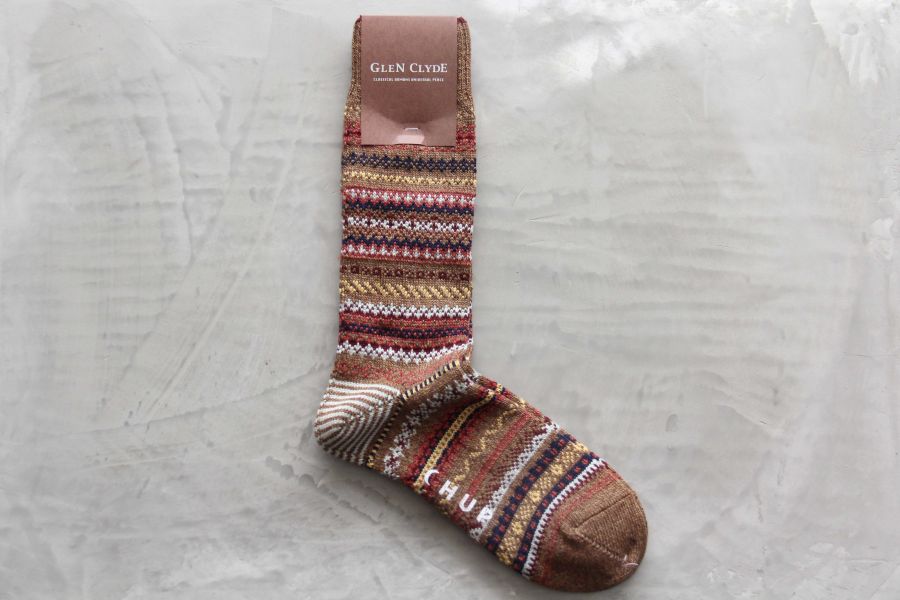CHUP SOCKS - 長襪 TYKKY 雪花襪 ,日本製,職人,手工,民族風,印第安圖騰,登山,outdoor,TYKKY,mrold,