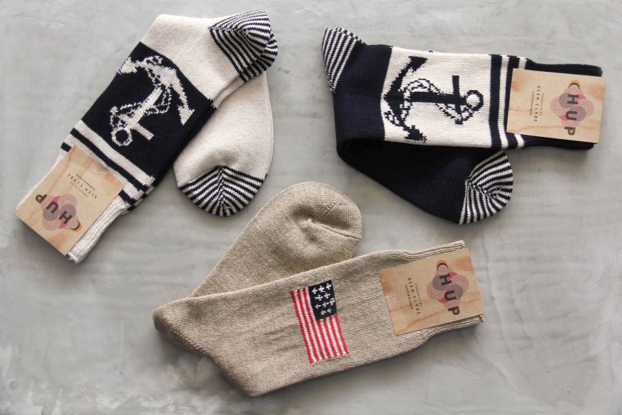 CHUP SOCKS - 長襪 STAR & ANCHOR 雪花襪,日本製,職人,手工,民族風,印第安圖騰,登山,outdoor,HYGGE