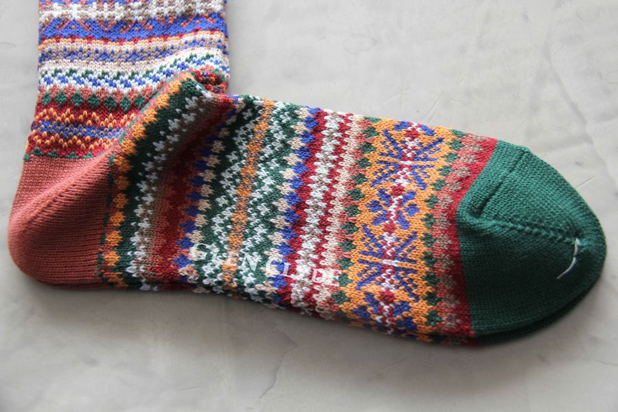 CHUP SOCKS - 長襪 CANDLE NIGHT 日本製,職人,手工,民族風,印第安圖騰,登山,outdoor,HYGGE