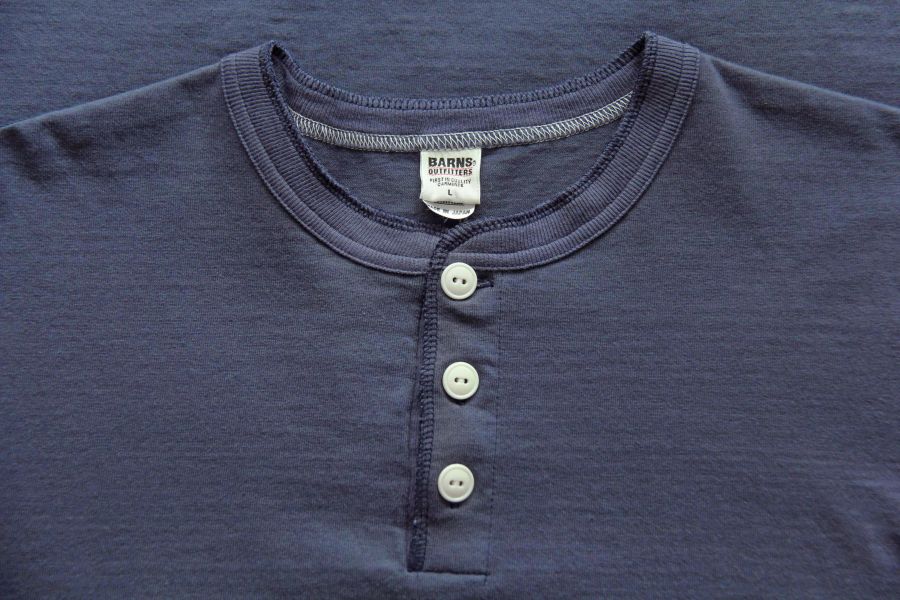 Barns Outfitters - COZUN LS HENLEY-T(NAVY) Henley shirt,亨利領