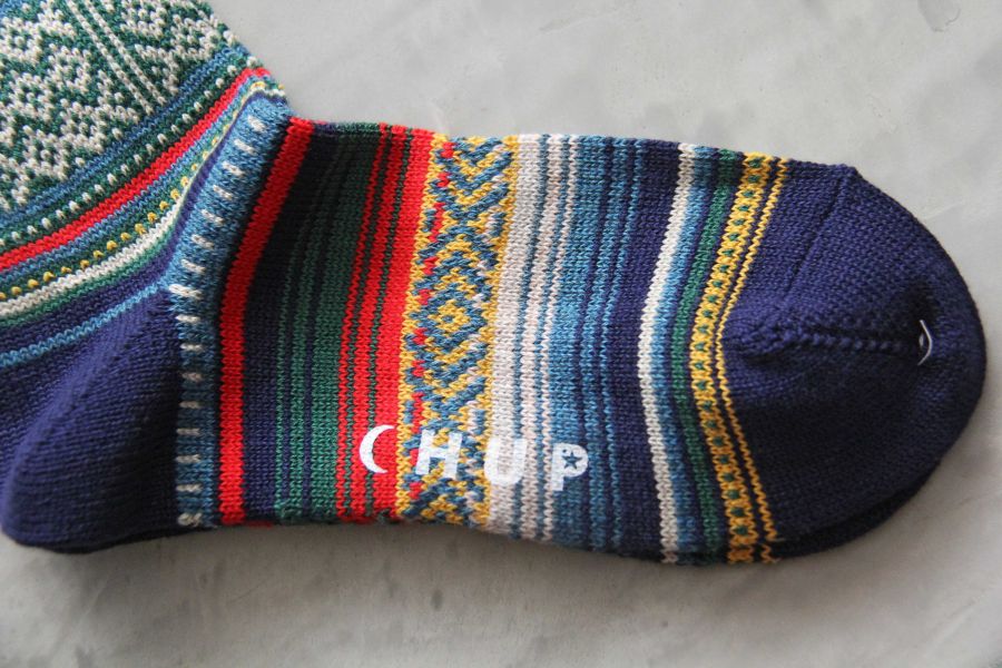 CHUP SOCKS - 長襪 PANO 雪花襪 ,日本製,職人,手工,民族風,印第安圖騰,登山,outdoor,PANO