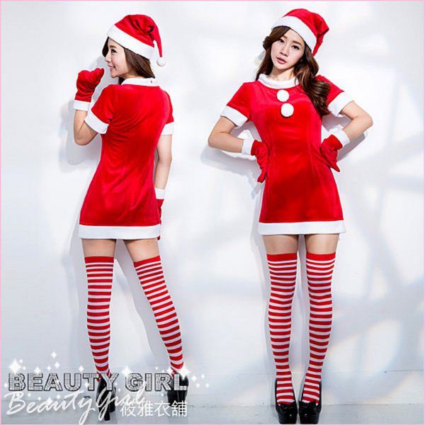 台灣製聖誕裝 可愛俏麗聖誕小禮服 聖誕服 聖誕裝 台灣製聖誕服 大尺碼聖誕服