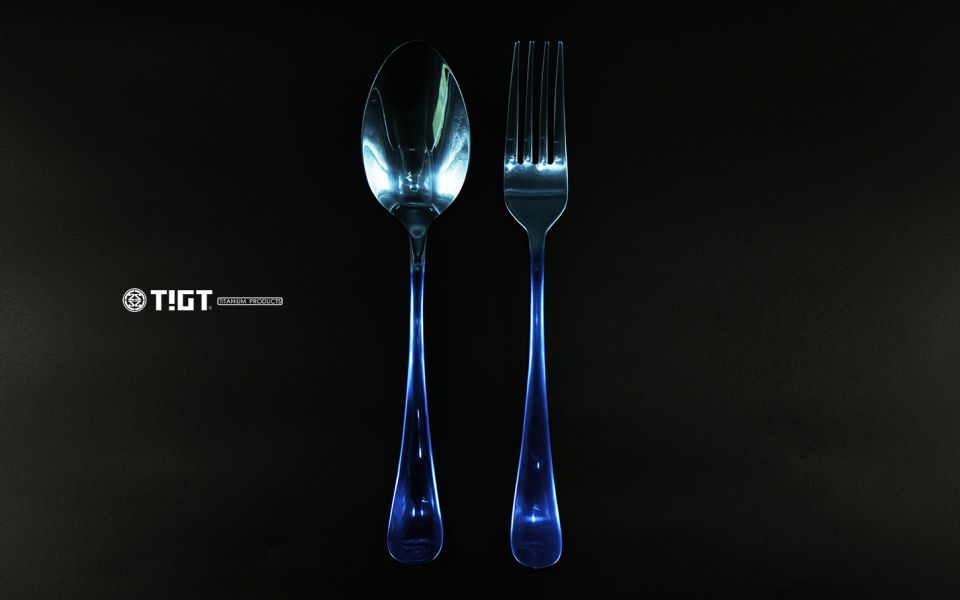 TIGT - 鈦叉匙組 - 套組內含：湯匙、叉子各一只 鈦金屬餐具,湯匙,叉子,健康,保健,無負擔