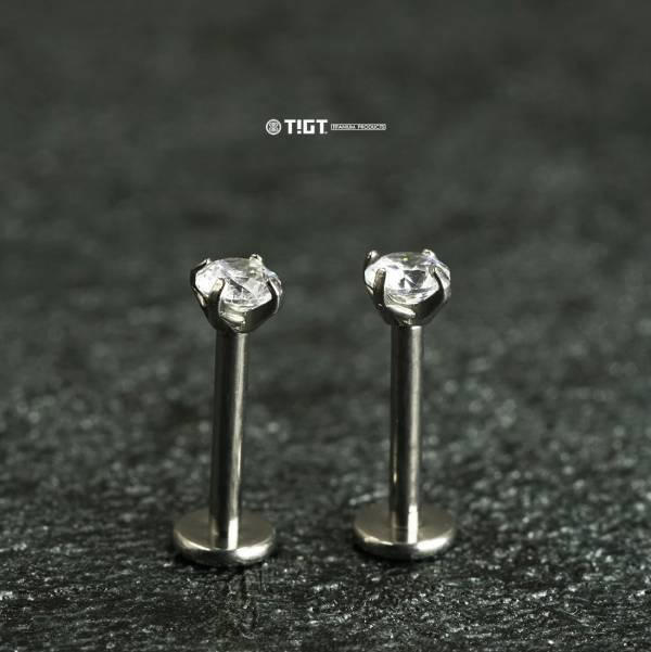 TIGT - 鈦金屬針體 + 鋯石 (一組兩支) 