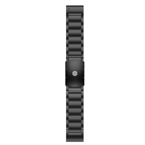 GARMIN QuickFit 專用 - 鈦金屬錶帶 + 不銹鋼錶扣活頁 - 黑色 PVD 版本 鈦錶帶;26mm錶帶;GARMIN專用錶帶
