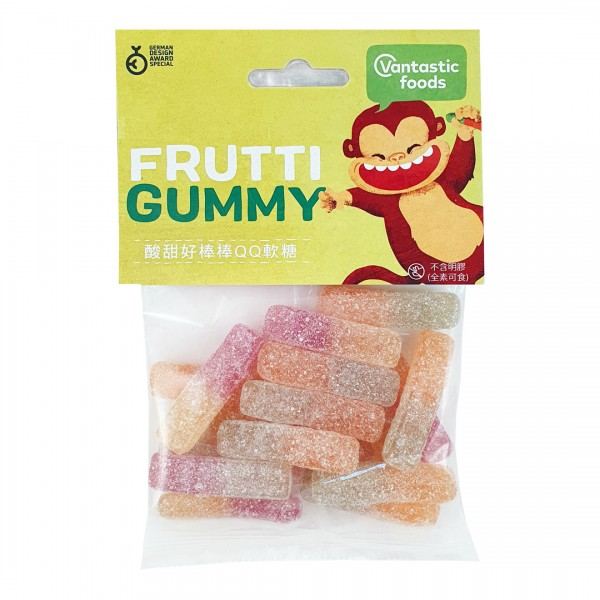 德國Frutti Gummy酸甜好棒棒QQ軟糖75g-全素 