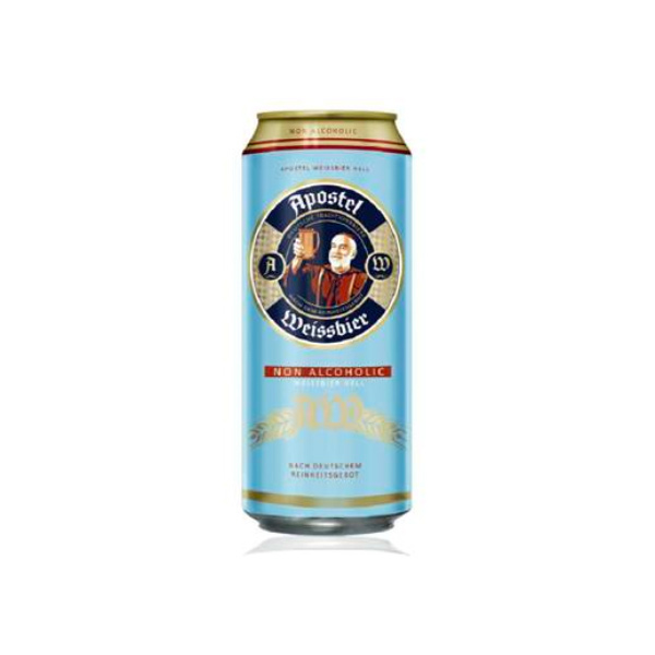 【德國】Apostel Weissbier小麥啤酒風味飲(無酒精啤酒)500ml-全素 