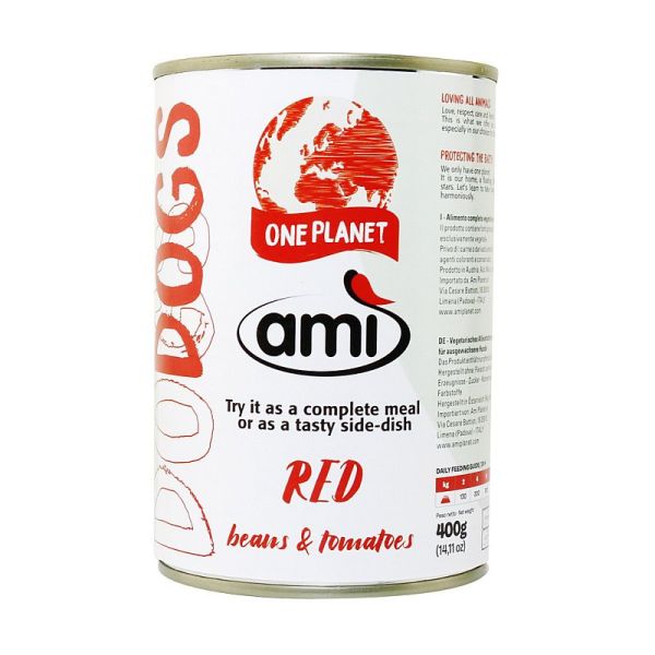 AMI dog阿米狗蔬食罐頭(紅色)400g-全素 