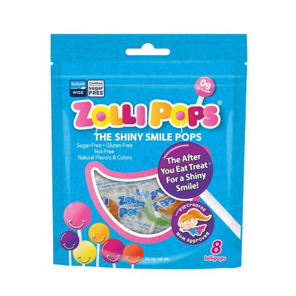 Zollipops木糖醇無糖棒棒糖(綜合水果)58g*8入-全素 