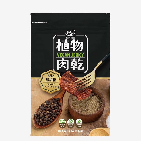 Hoya植物肉乾120g(美式黑胡椒)-全素 