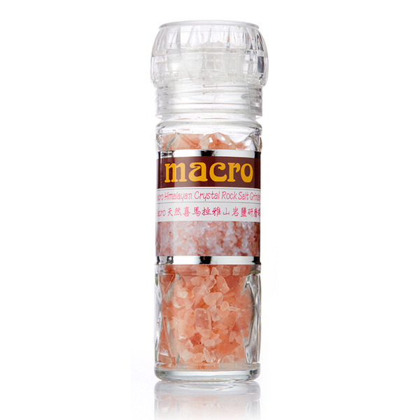 Macro天然喜馬拉雅山岩鹽研磨罐-100g-全素 