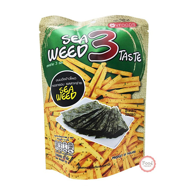 SEAWEED 3 taste海苔玉米脆條12包/袋-全素 